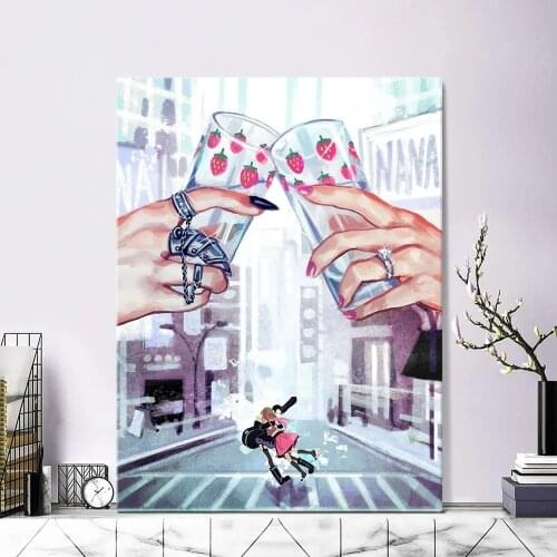 Black Stone Nana Anime Poster Canvas Art Poster and Wall Art Picture Print Modern Family Bedroom Decor Posters Cuadros