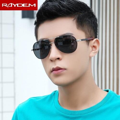 Raydem 2018 New High quality Polarized Sunglasses Men Driving Sun Glasses Alloy Oval frame Superior Women Fashion Male Female