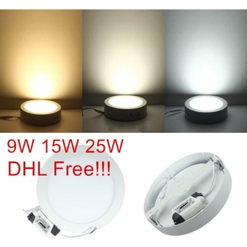 Surface Mounted LED Downlight Ceiling Panel Lighting lamp High Lumens 25W LED Indoor Light 20pcs/lot, DHL/Fedex Free Ship
