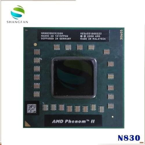 AMD phenom N830 CPU HMN830DCR32GM Socket S1 (S1g4) 2.1G processor for laptop notebook triple core