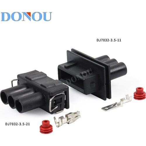 1set Car waterproof connector wiring harness connector for Volkswagen audi fog lamp plug With terminal DJ7032-3.5-11/21