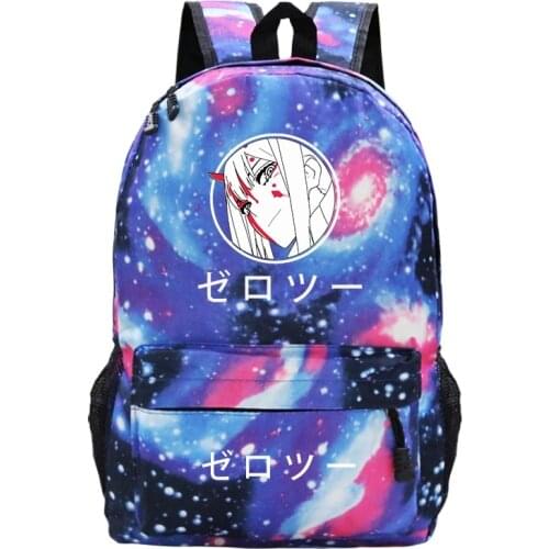 Mens Bookbag DARLING In The FRANXX Printed Backpack School Bags for Teen Bookbag for Children Backpacks Mochila Para Hombre