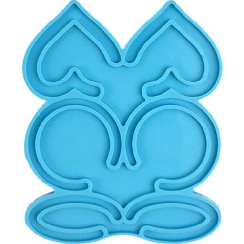 Oval Love Heart Round Style Earrings Epoxy Resin Mold Ear Studs Dangle Casting Silicone Mould DIY Crafts Jewelry Pendants