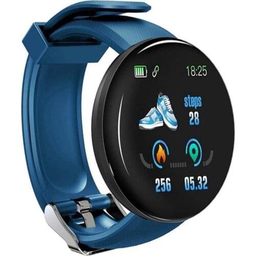 D18S Smart Watch Man Women Fitness Blood Pressure Heart Rate Monitor Pedometer Waterproof Sports SmartWatch For Android Ios HOT
