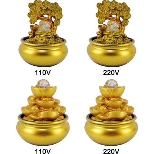 Resin Money Tree Statue Lucky Tree Feng Shui Ornament Living Room Cabinet