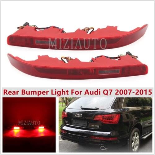 LED Car Rear Bumper Light For Audi Q7 2007-2015 Tail Stop Light Reverse Light Left&Right side Fog Lamp Signal Light 5 wires
