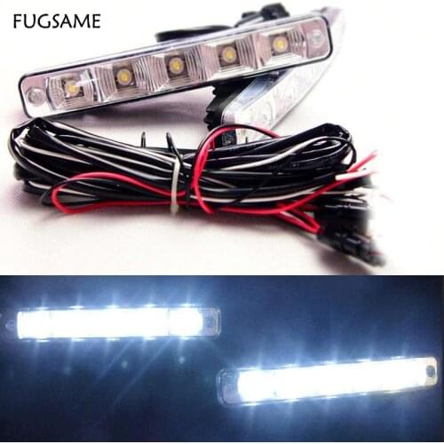 FUGSAME 10W LED Daytime Running Light Aluminium E4 DRL Waterproof Fog Parking Auto Car Driving Drl Lamp 12V Truck Motorcycle