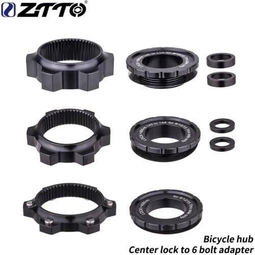 ZTTO Bicycle Hub Center Lock to 6 Bolts Disc Brake Hub Spacer 15x100 to 15 x 110 Front Rear Washers 12x148mm Thru Axle