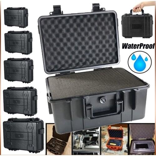 Waterproof Tool Box Impact Resistant Safety Case Suitcase Shockproof Toolbox Equipment Outdoor Protective Case with Pre-cut Foam
