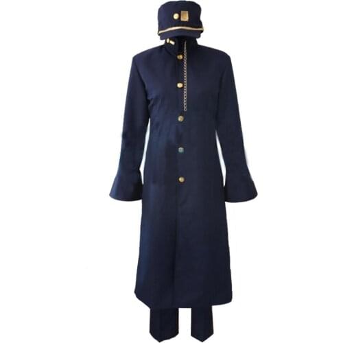 2016 Japanese Anime Custom made High quality JOJOs Bizarre Adventure Jotaro Kujo Cosplay Costume