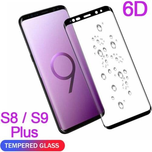 6D Full Curved Tempered Glass for Samsung Galaxy S9 Plus S8 Plus Screen Protector for Samsung S8 S9 Plus Glass Protective Film