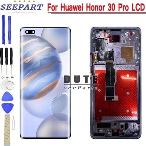 Original For Huawei Honor 30 Pro lcd display EBG-AN00 LCD Screen Display +Touch Panel Digitizer Honor 30 Pro Lcd Display