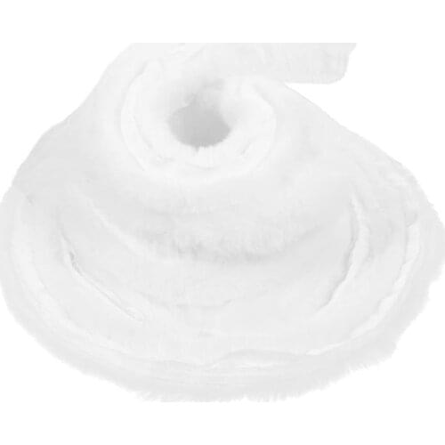1pc 3M Christmas White Faux Fur Ribbon Trim Fabric Roll For Xmas Tree Decoration