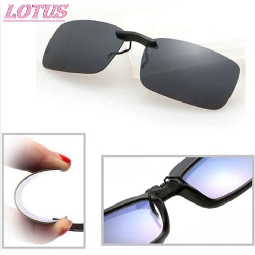 1PC Unisex Polarized Clip On Driving Glasses Sunglasses Day Vision UV400 Lens Driving Night Vision Riding Sunglasses Clip New