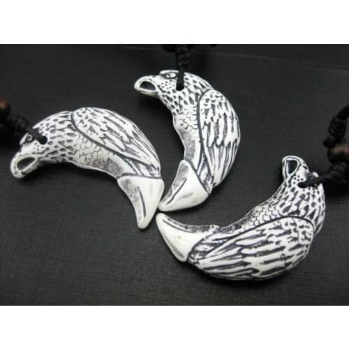 FREE SHIPPING 12 pcs classical hot selling mens jewelry Tibetan eagle biker necklace