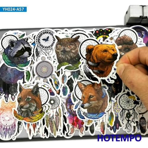 57pcs Dreamcatcher Native American Traditionally Culture Stickers for Children Kids Gift Mobile Phone Laptop Skateboard Stickers