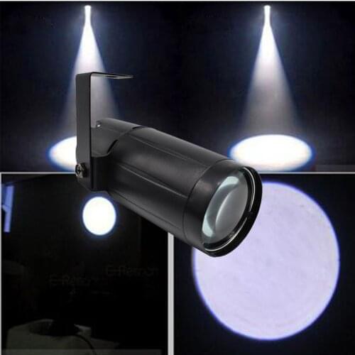3W White Led Pinspot Light Wash Narrow Beam Pinspot Lighting Mount Spotlights Projector for Dance Floor Celebration Party Cafe
