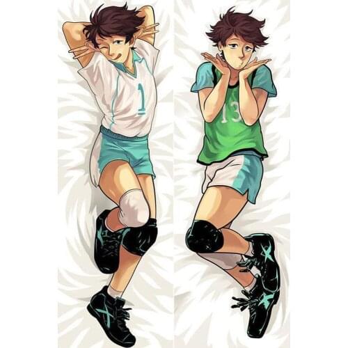 BL Male Japanese Decorative Anime Haikyuu Tooru Oikawa Throw Otaku Gifts Dakimakura Bedding Hugging Body Pillow Case 150x50 CM