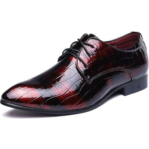 Big Size 37-48 New 2018 Men Shoes Oxfords PU Leather For Men Wedding Bussiness Formal Party Shoes Chaussure Homme Shoes