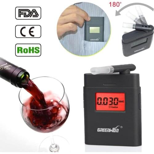 Free shipping Hot selling fashion design professional digital breathalyzer(0.000%-0.199% BAC (0.00-1.99g/l) with backlight AT838