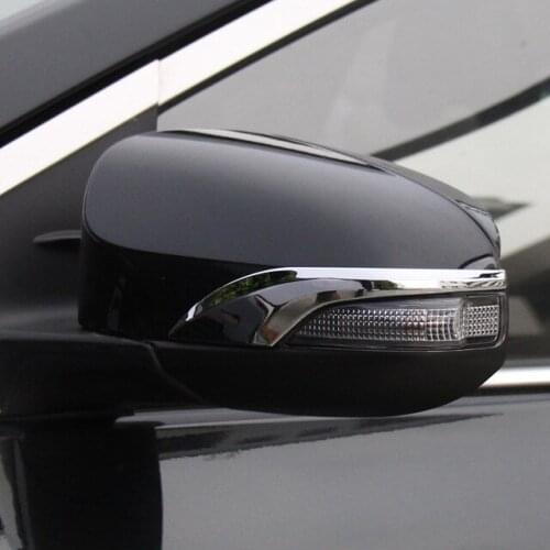 ABS Chrome For Toyota Avalon 2013 2014 2015 2016 Car Rearview mirror decoration strip Cover Trim car styling accessories 2pieces