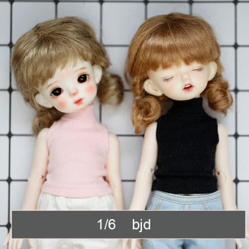 D03-P156 children handmade toy 1/6 BJD.SD Doll Accessories doll clothes Sleeve high collar bottoming vest 1pcs