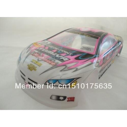 Ewellsold 023 PVC painted 190mm Shell body for 1:10 1/10 RC car black/blue 2pcs/lot