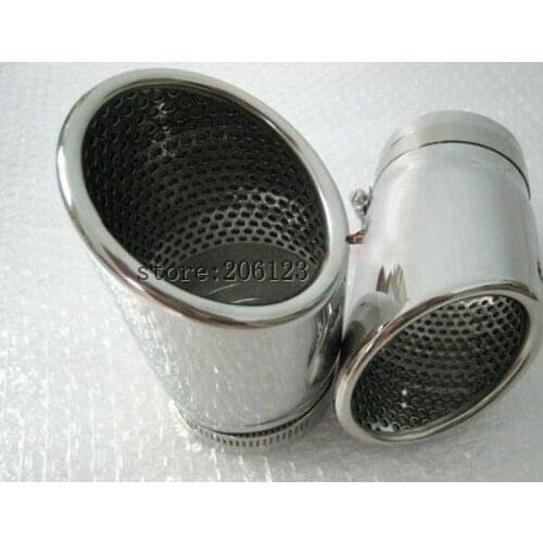 CHROME EXHAUST MUFFLER TIP For VW CC 2008-2012 for Passat B6 2006-2010 EOS 2007-2012 2pcs