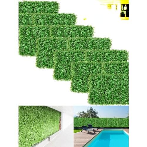 VEVOR Artificial Boxwood Plants Grass Wall 24"x16" Hedge Decor Fake Fence Outdoor Privacy Screen For Party Office And Home Decor