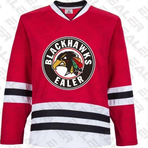Cool hockey Chicago ice hockey jerseys in stock E022