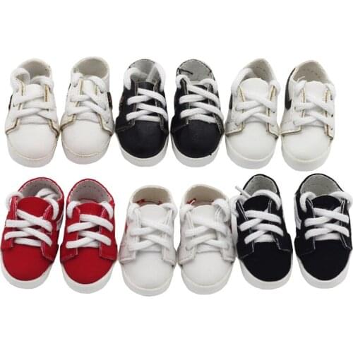 Doll Sneaker for 15cm Plush EXO Dolls and 1/6 BJD Dolls BJD 6-Cent Baby Toy Shoes Doll Accessories 4.5*2.1cm