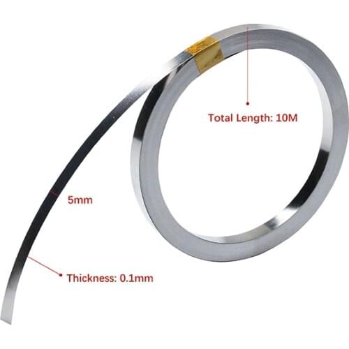 10M 0.1*5mm/0.1*5mm Nickel Strip Tape For Li 18650 Battery Spot Welding Compatible For Spot Welder Machine New Sale