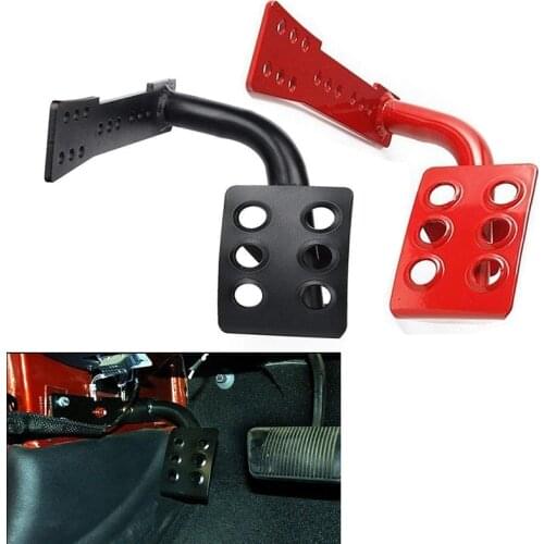 Metal Dead Pedal Left Side Foot Rest Kick Panel for 2007-2018 Jeep Wrangler JK Car Interior Decoration