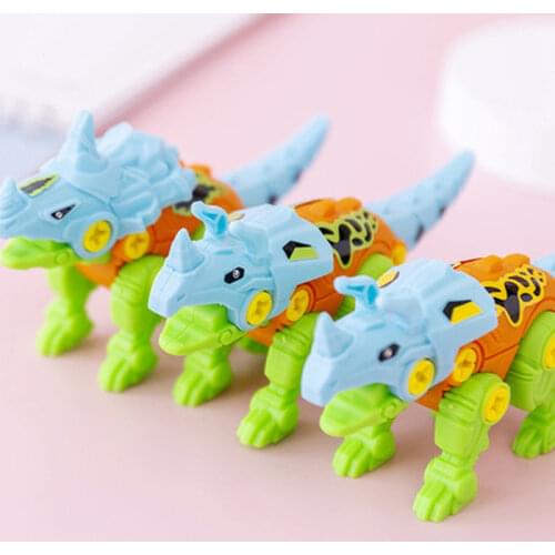 DIY disassembly assembly dinosaur toy set screw nut combination assembling dinosaur model educational toy for children kids gift