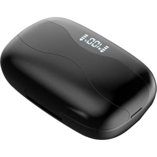 TWS Bluetooth 5.0 Earphone Wireless Earbuds Headphones 2 in 1 Power Bank 9D Press Control with LED Display