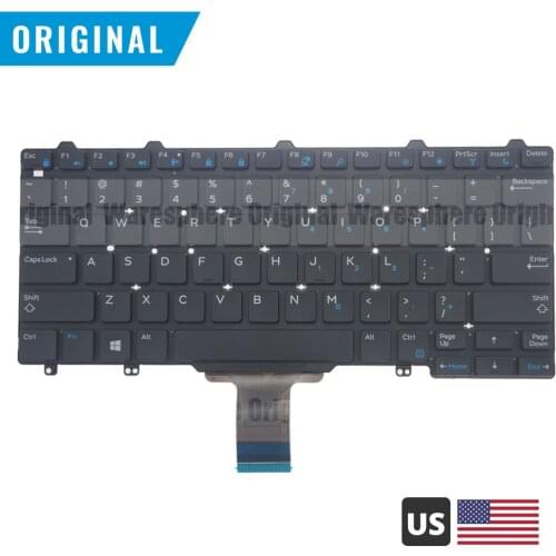 New Original US Keyboard for Dell Latitude E7250 E5250 3150 3160 0VW71F VW71F PK1313O1A00 Black