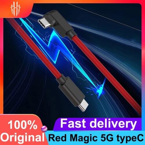 New For Nubia Red Magic 5G NX659J Original USB Type-C Fast Charging Charger 5A Cable USB-C Cabel for For zte nubia redmagic 5G