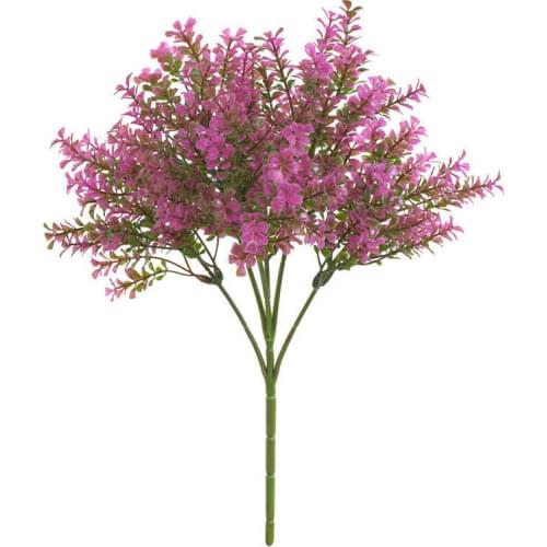 Plastic Artificial Flower Plants Fake Leaf Foliage Home Hotel Office Garden Wedding Decor Bouquet Material Manual Diy Vases