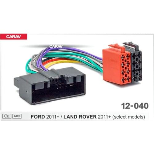 CARAV 12-040 ISO Radio Adapter for FORD 2011+ (select models)/for LAND ROVER 2011+ Wiring Harness Connector Lead Loom Cable Plug