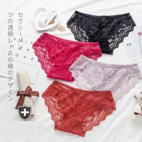 Sexy Panties for Woman Underwear Sexy Lace Breathable Soft Lingerie Female Briefs Panty Sexy Transparent Womens Underpants