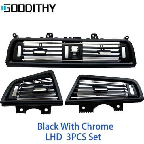 LHD A/C Air Conditioning Vent Grille Panel With Chrome Auto Replacement For BMW 5 Series F10 520 521 523 525 528 530