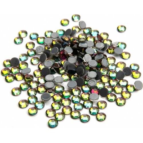 All Sizes Rainbow Color Hot Fix Rhinestone Shiny Crystal SS6-SS30 Strass Stone For Clothes DIY Iron on Shoes