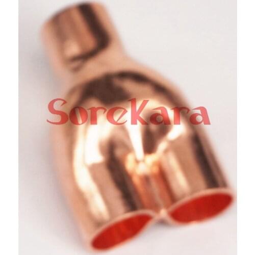 Inner Diameter 16mm Copper End Feed Equal Y-type 3 Way Pipe Fitting Plumbing for water oil