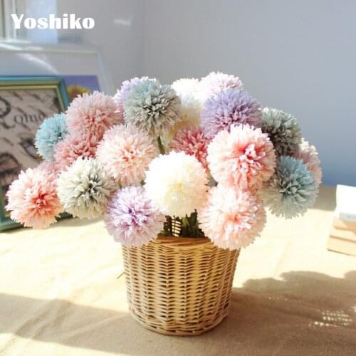 Yoshiko 1pc 28cm onion Wedding Decoration Artificial Flowers Round ball flower Bouquet Silk Hydrangea for diy table home decor