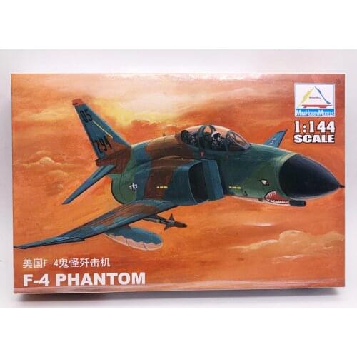 1: 144 USA F4 PHANTOM Ghost Fighter Military Assembly Airplane Air Force Model