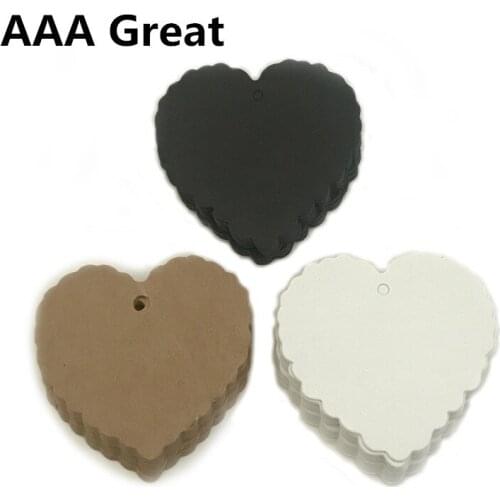 100Pcs/Lot Kraft Paper Tag Wishing Bottle Card Handmade Gift Tags Crafts Wedding Decoration Cards Party Graffiti Heart