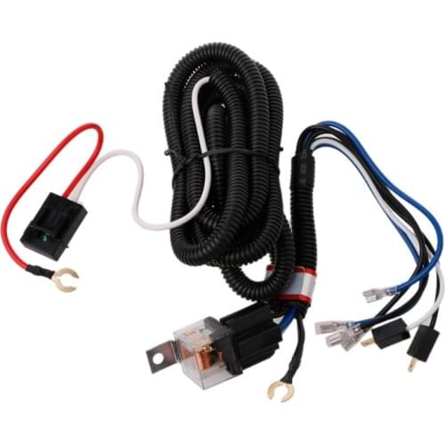 12V Universal Electric Horn Relay Wiring Harness Kit For Grille Mount Blast Tone Horns Car