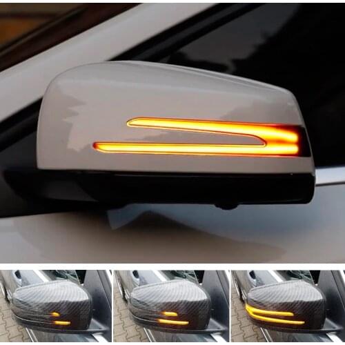 2pcs For Mercedes Benz A B C E S CLA GLA CLS W176 W246 W204 W212 X156 Dynamic LED Turn Signal Blinker Mirror Flasher Light