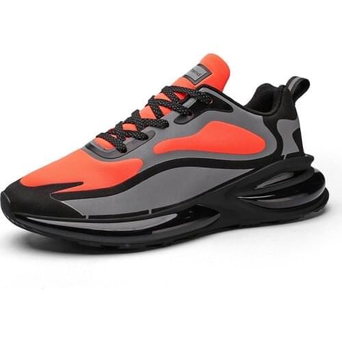 2021 Autumn Men Shoes Casual Breathable Shoes Shock-absorbing Sneakers Comfortable Running Shoes Air Cushion Mesh Sports Shoes