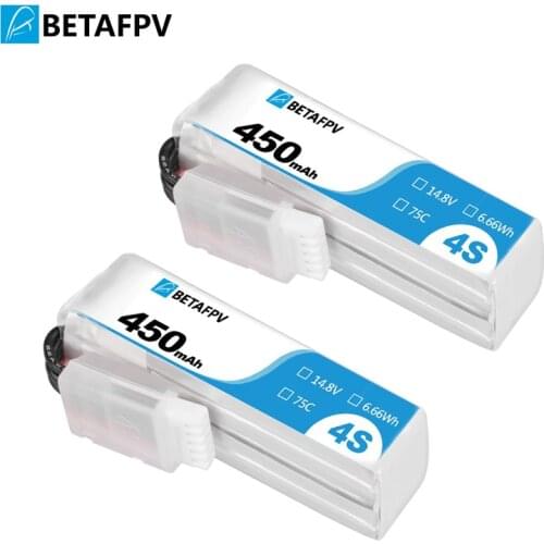 BETAFPV 450mAh 4S 75C Lipo Battery (2PCS)